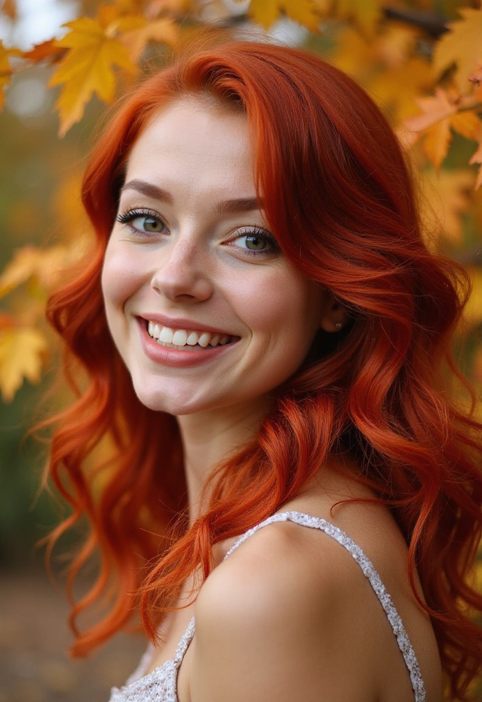 21 Vibrant Colored Hair Ideas You Need to Try (Wait Until You See #15!) - 3. Fiery Red