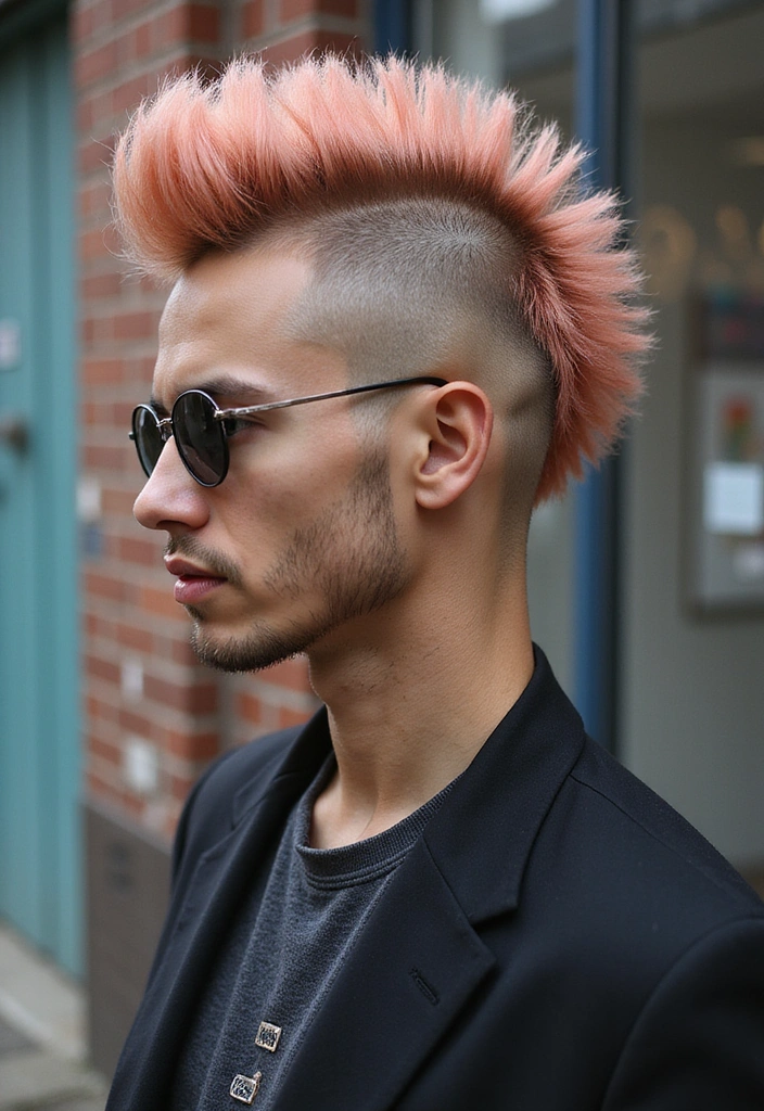 21 Stunning Rose Gold Hair Ideas That Will Make You Want to Book an Appointment NOW! - 16. Rose Gold Mohawk