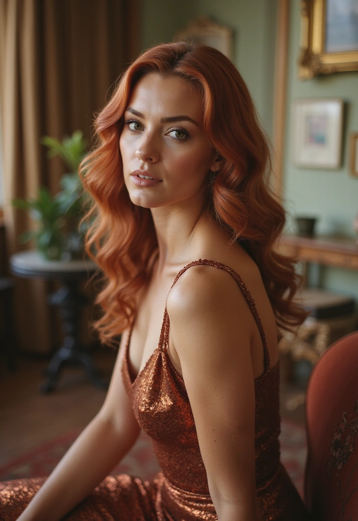 21 Stunning Rose Gold Hair Ideas That Will Make You Want to Book an Appointment NOW! - 5. Vintage Rose Gold Curls