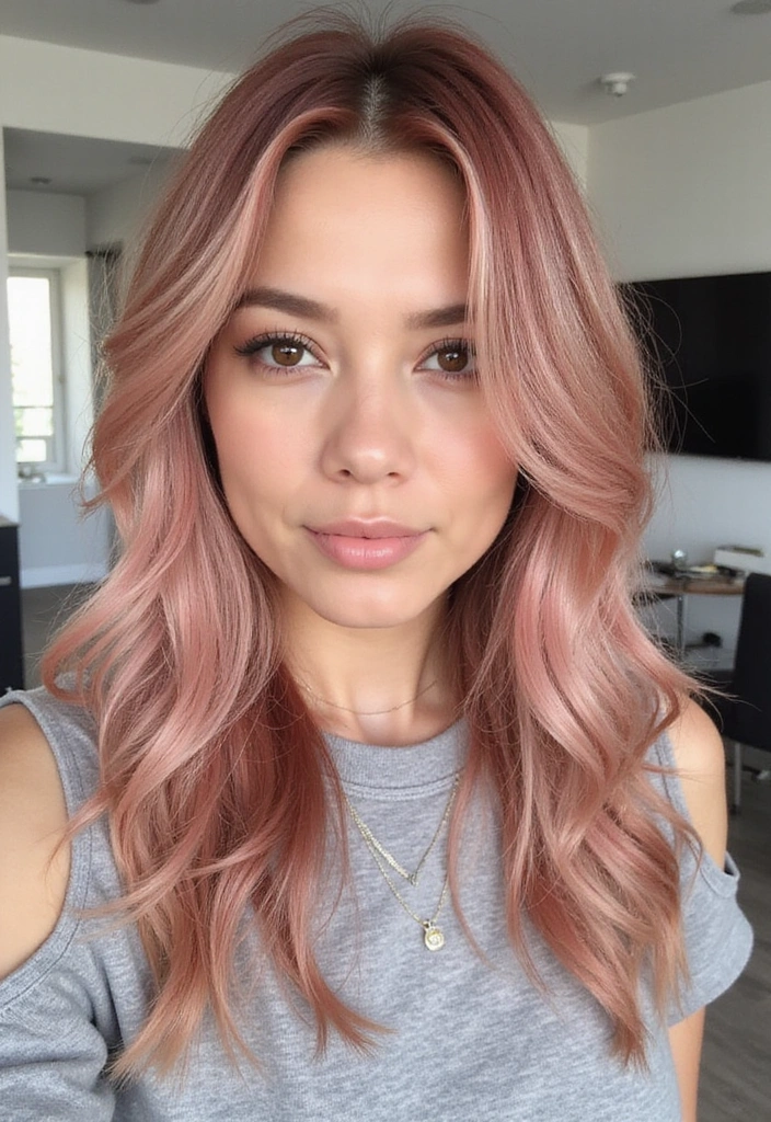 21 Stunning Rose Gold Hair Ideas That Will Make You Want to Book an Appointment NOW! - 17. Rose Gold with Silver Undertones