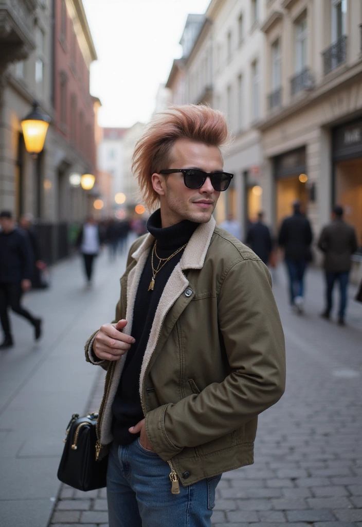 21 Stunning Rose Gold Hair Ideas That Will Make You Want to Book an Appointment NOW! - 18. Rose Gold Faux Hawk
