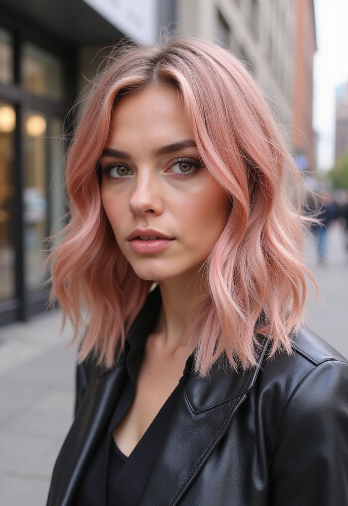 21 Stunning Rose Gold Hair Ideas That Will Make You Want to Book an Appointment NOW! - 6. Rose Gold Shag Cut