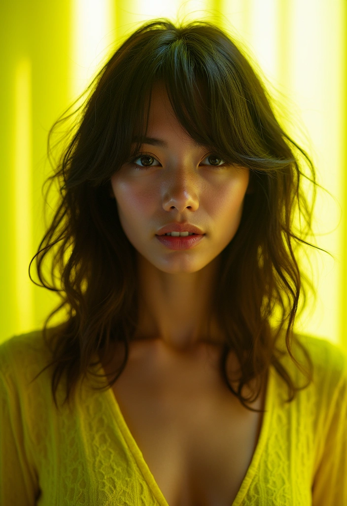 21 Neon Hair Ideas That Will Make You the Envy of Every Party! - 6. Fluorescent Yellow Highlights