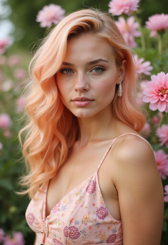 21 Neon Hair Ideas That Will Make You the Envy of Every Party! - 8. Neon Peach