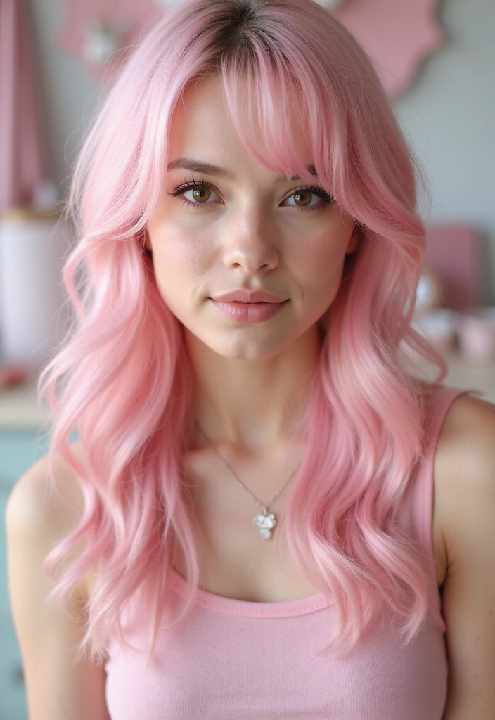 21 Neon Hair Ideas That Will Make You the Envy of Every Party! - 1. Candy Floss Pink