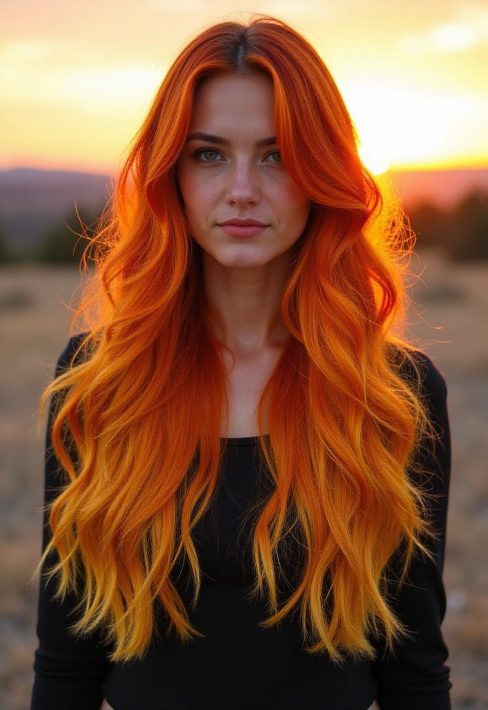 21 Neon Hair Ideas That Will Make You the Envy of Every Party! - 4. Sunset Ombre