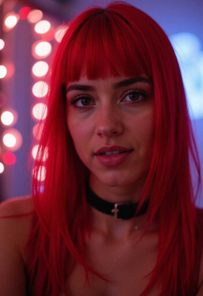 21 Neon Hair Ideas That Will Make You the Envy of Every Party! - 9. Vibrant Red