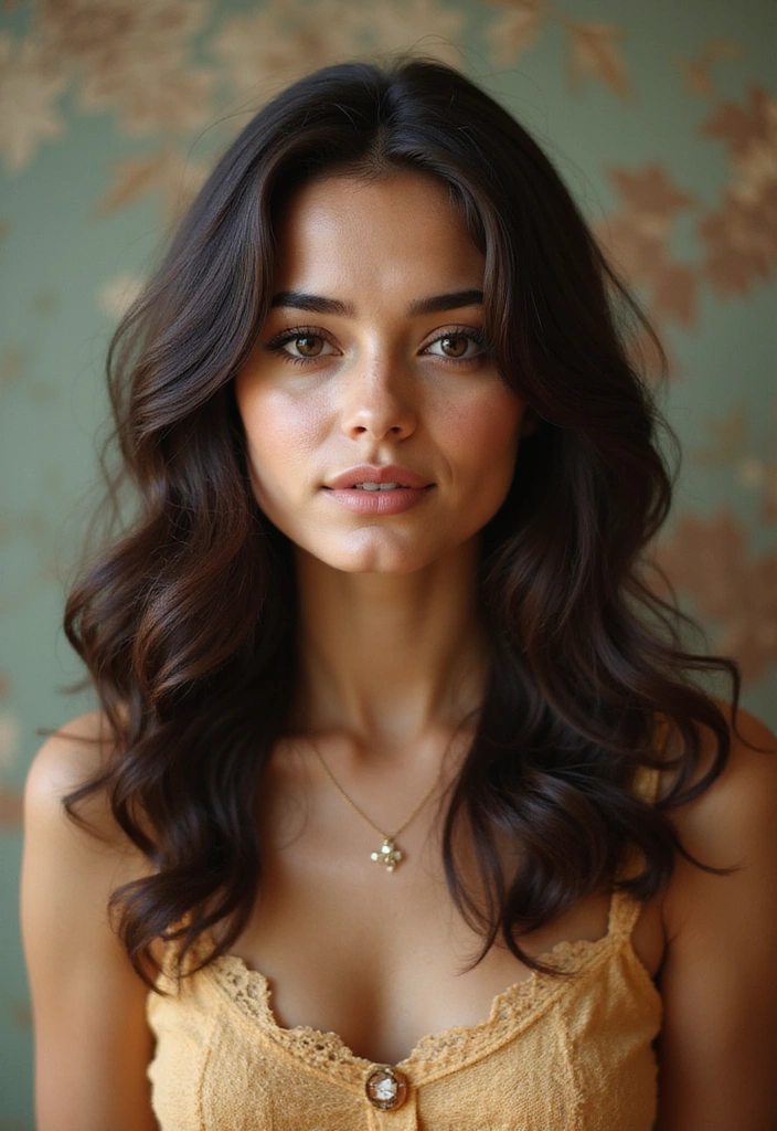 21 Stunning Dark Brown Hair Shades with Caramel Highlights You Need to Try! - 20. Vintage Dark Brown with Caramel Flicks