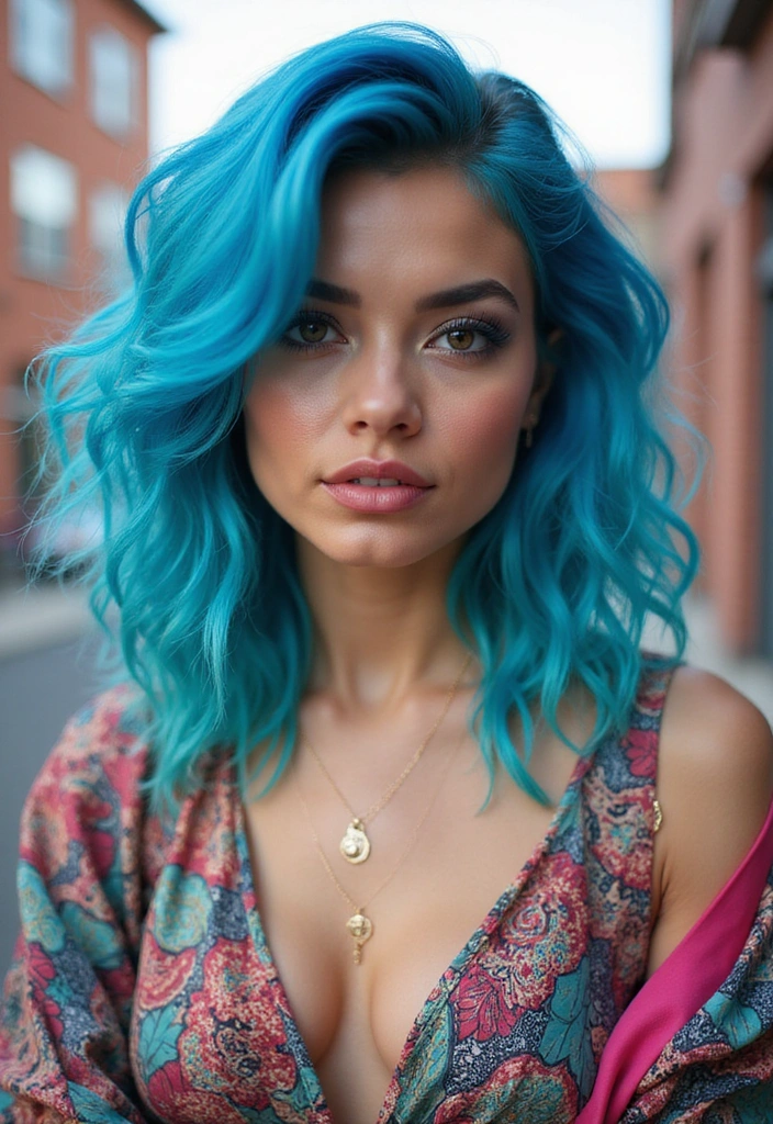 21 Vibrant Colored Hair Ideas You Need to Try (Wait Until You See #15!) - 1. Electric Blue