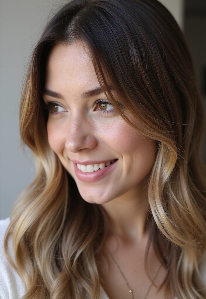 21 Stunning Dark Brown Hair Ideas with Blonde Highlights That Will Make You Want to Change Your Look! - 1. Subtle Balayage Bliss