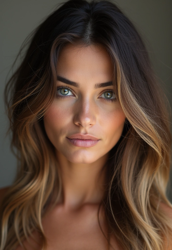 21 Stunning Dark Brown Hair Ideas with Blonde Highlights That Will Make You Want to Change Your Look! - 5. Face-Framing Highlights