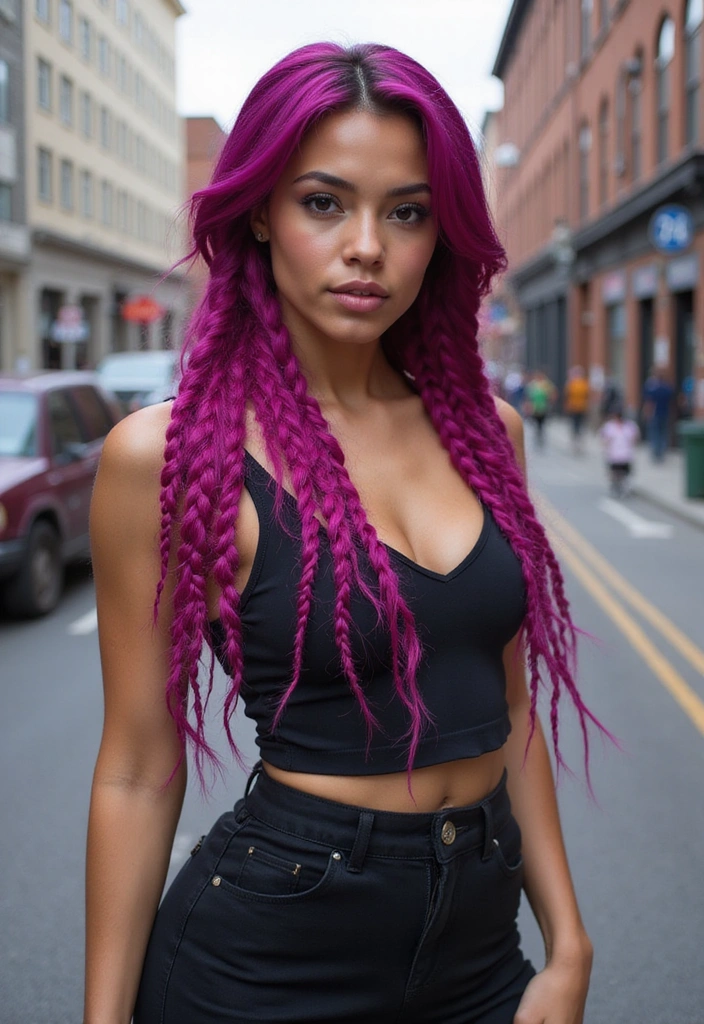 21 Vibrant Colored Hair Ideas You Need to Try (Wait Until You See #15!) - 9. Bold Magenta