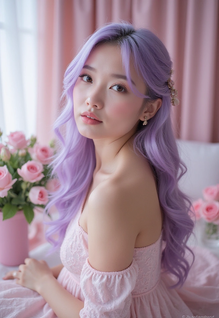 21 Vibrant Colored Hair Ideas You Need to Try (Wait Until You See #15!) - 5. Lavender Dream
