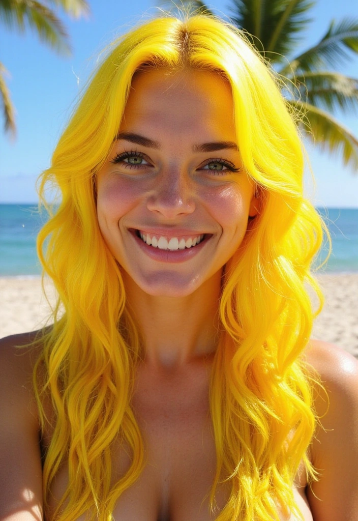 21 Vibrant Colored Hair Ideas You Need to Try (Wait Until You See #15!) - 17. Bright Yellow
