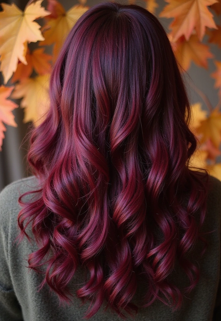 21 Vibrant Colored Hair Ideas You Need to Try (Wait Until You See #15!) - 12. Rich Burgundy