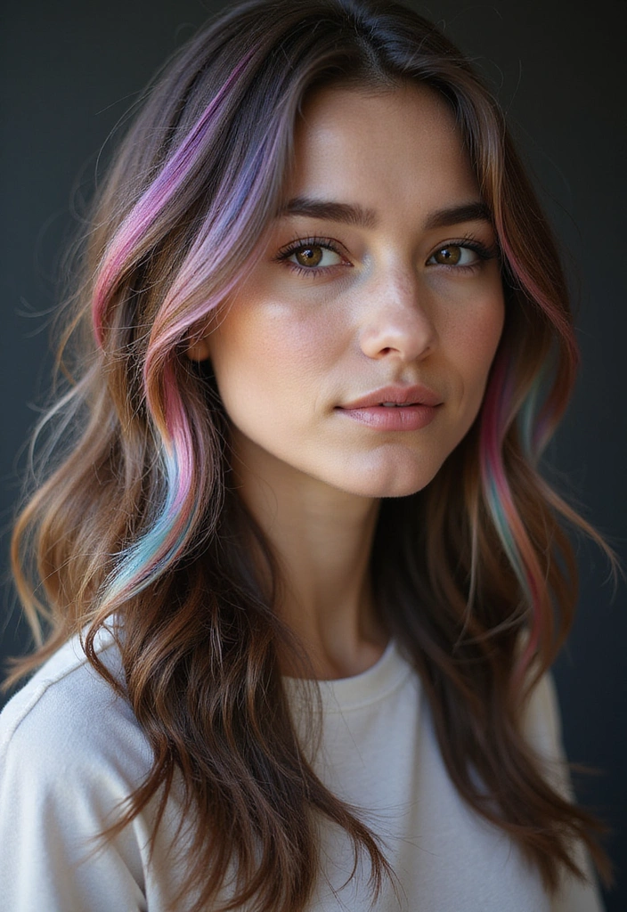 21 Stunning Highlights for Brown Hair That Will Make You Want to Book an Appointment NOW! - 16. Pastel Highlights