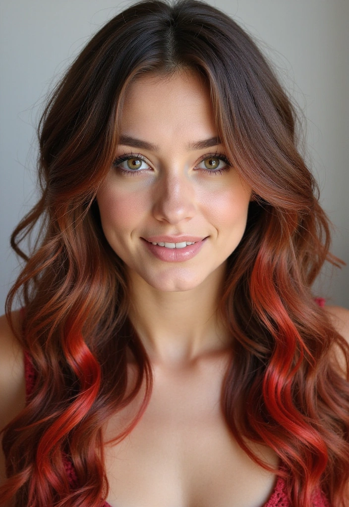 21 Stunning Highlights for Brown Hair That Will Make You Want to Book an Appointment NOW! - 11. Warm Strawberry Highlights