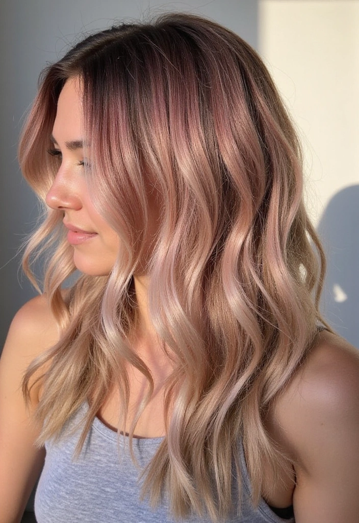 21 Gorgeous Blonde Rose Gold Looks That Will Make You Ditch Your Old Color! - 1. Subtle Blonde Rose Gold Ombré