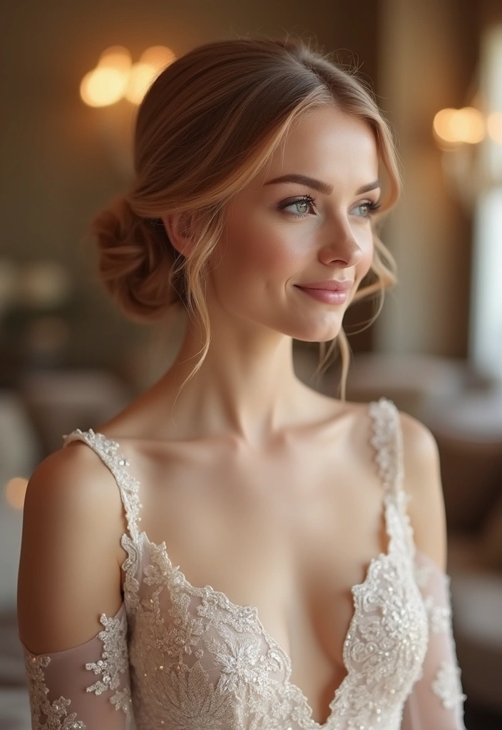 21 Gorgeous Blonde Rose Gold Looks That Will Make You Ditch Your Old Color! - 11. Soft Rose Gold Updo