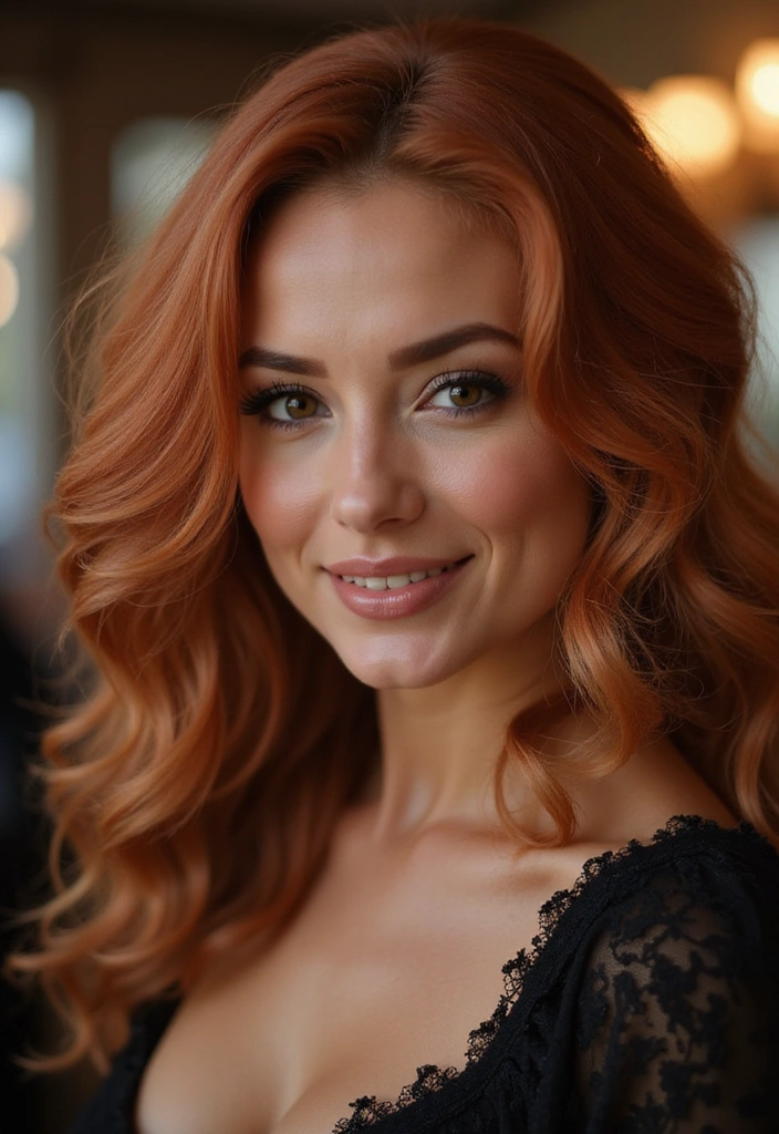 21 Gorgeous Blonde Rose Gold Looks That Will Make You Ditch Your Old Color! - 7. Warm Rose Gold Curls