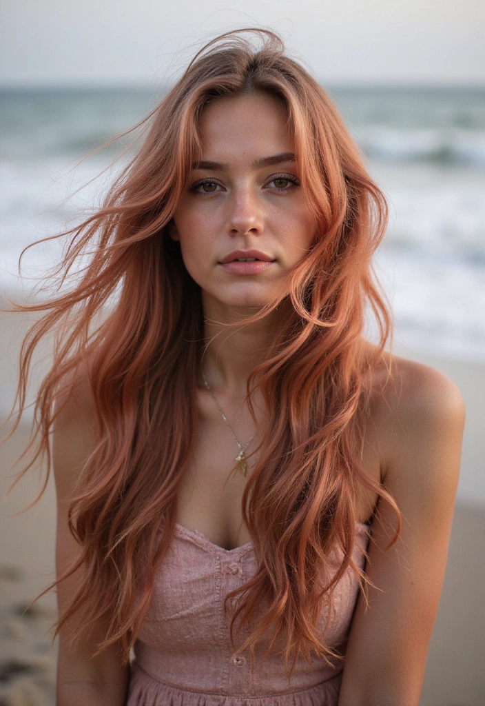 21 Gorgeous Blonde Rose Gold Looks That Will Make You Ditch Your Old Color! - 13. Rose Gold Layers