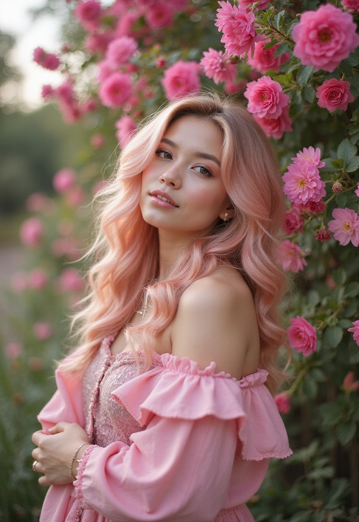 21 Gorgeous Blonde Rose Gold Looks That Will Make You Ditch Your Old Color! - 14. Rose Gold and Pastel Colors