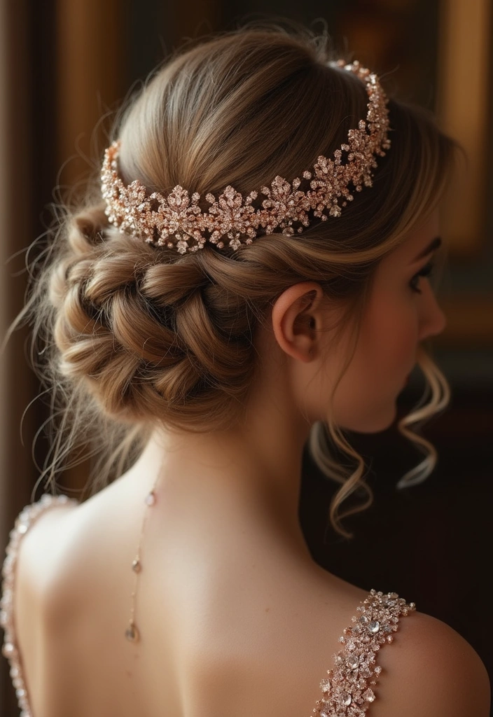 21 Stunning Rose Gold Hair Ideas for Brunettes You Need to Try Right Now! - 10. Rose Gold Crown Braid