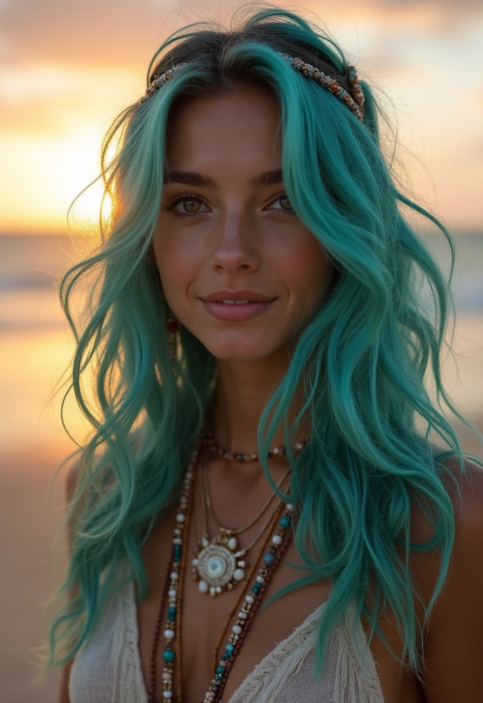 21 Vibrant Colored Hair Ideas You Need to Try (Wait Until You See #15!) - 8. Vibrant Teal