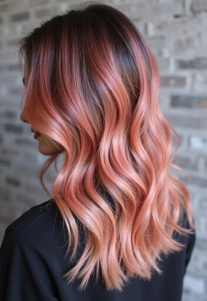 21 Stunning Rose Gold Hair Ideas for Brunettes You Need to Try Right Now! - 18. Rose Gold with Dark Ends