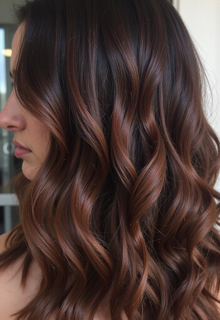 21 Stunning Rose Gold Hair Ideas for Brunettes You Need to Try Right Now! - 6. Subtle Rose Gold Babylights