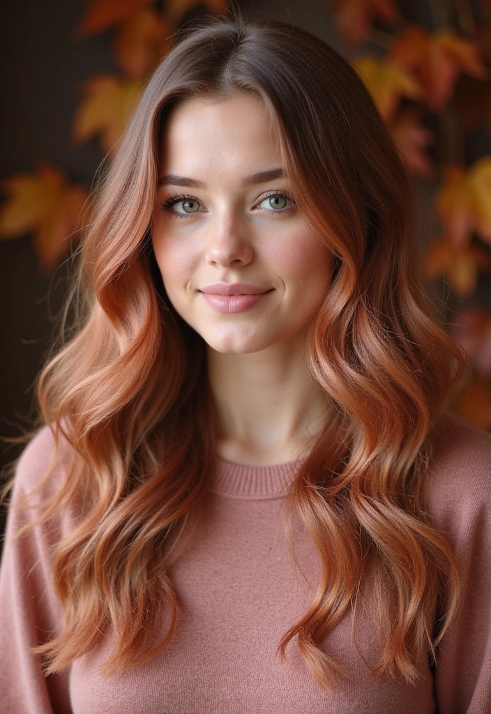 21 Stunning Rose Gold Hair Ideas That Will Make You Want to Book an Appointment NOW! - 20. Rose Gold and Caramel Blend