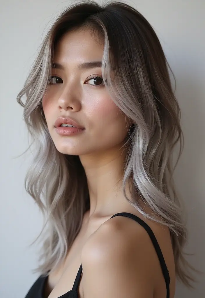 21 Stunning Brown Hair Color Ideas You Absolutely Need to Try Right Now! - 18. Brown with Silver Highlights