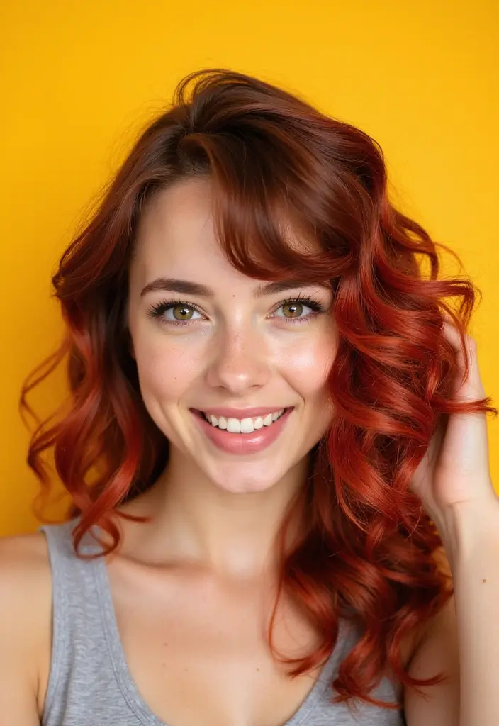 21 Light Brown Hair Color Ideas That Will Make You Want to Change Your Hair Today! - 12. Light Brown Cherry Highlights