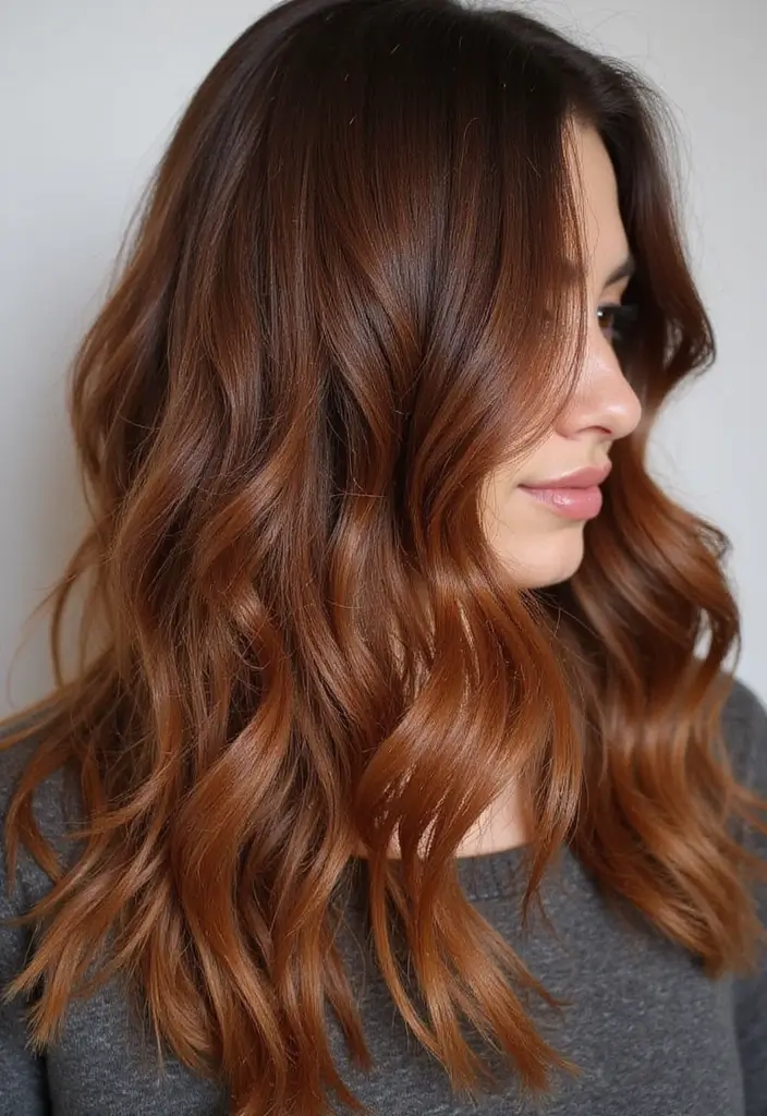 21 Stunning Hair Color Ideas for Black Hair That'll Turn Heads! - 16. Warm Cinnamon