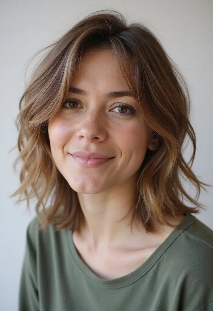 21 Light Brown Hair Color Ideas That Will Make You Want to Change Your Hair Today! - 19. Light Brown Shag Cut