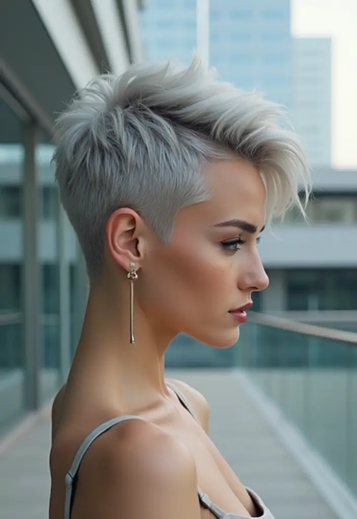 21 Short Hair Color Ideas That Will Transform Your Look (You Won't Believe #15!) - 9. Soft Silver for a Modern Twist