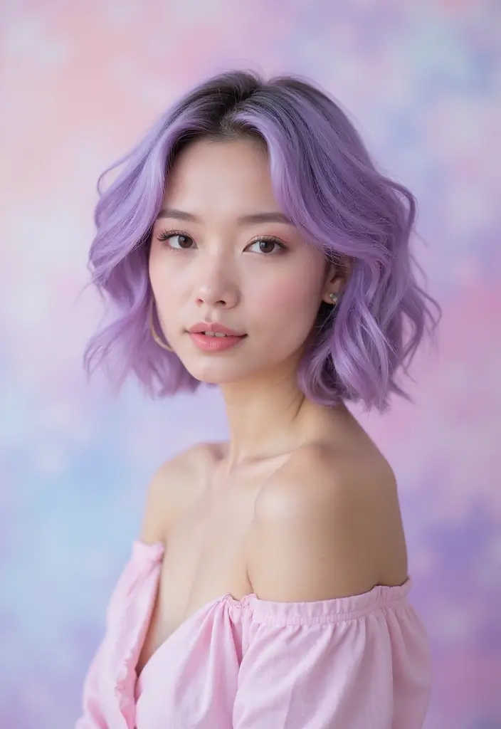 21 Short Hair Color Ideas That Will Transform Your Look (You Won't Believe #15!) - 5. Soft Lavender for a Dreamy Look
