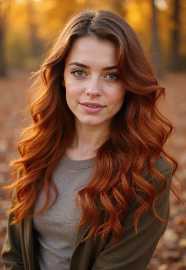 21 Light Brown Hair Color Ideas That Will Make You Want to Change Your Hair Today! - 8. Copper Infused Light Brown
