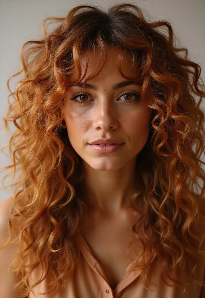 21 Curly Hair Color Ideas That'll Make You Want to Change Your Look ASAP! - 15. Caramel Swirl