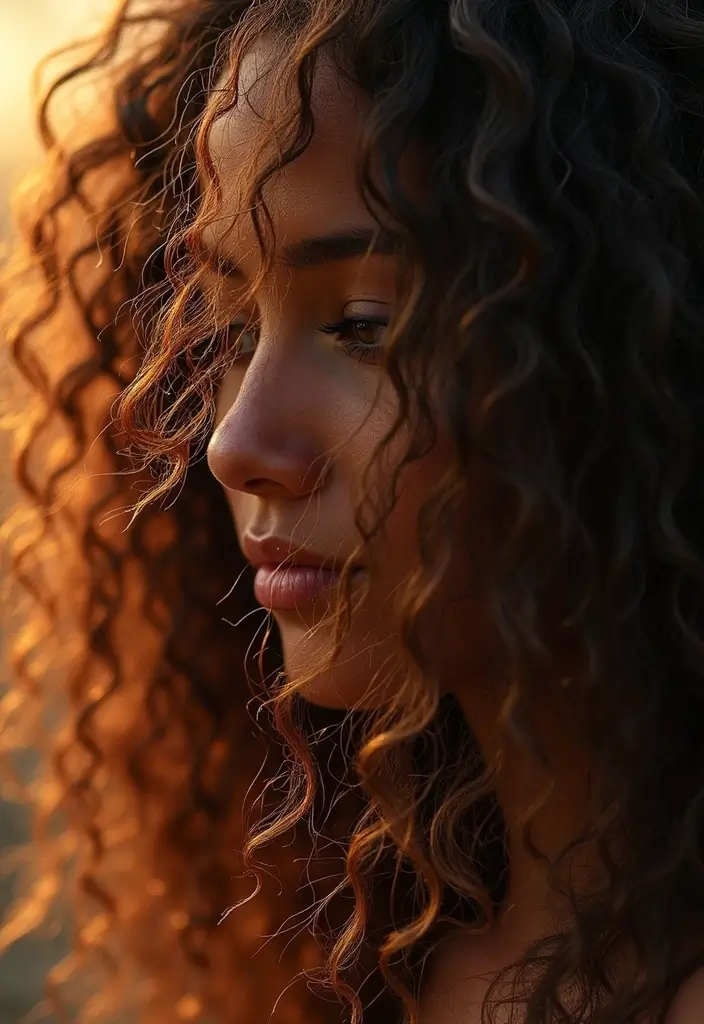 21 Curly Hair Color Ideas That'll Make You Want to Change Your Look ASAP! - 4. Golden Highlights