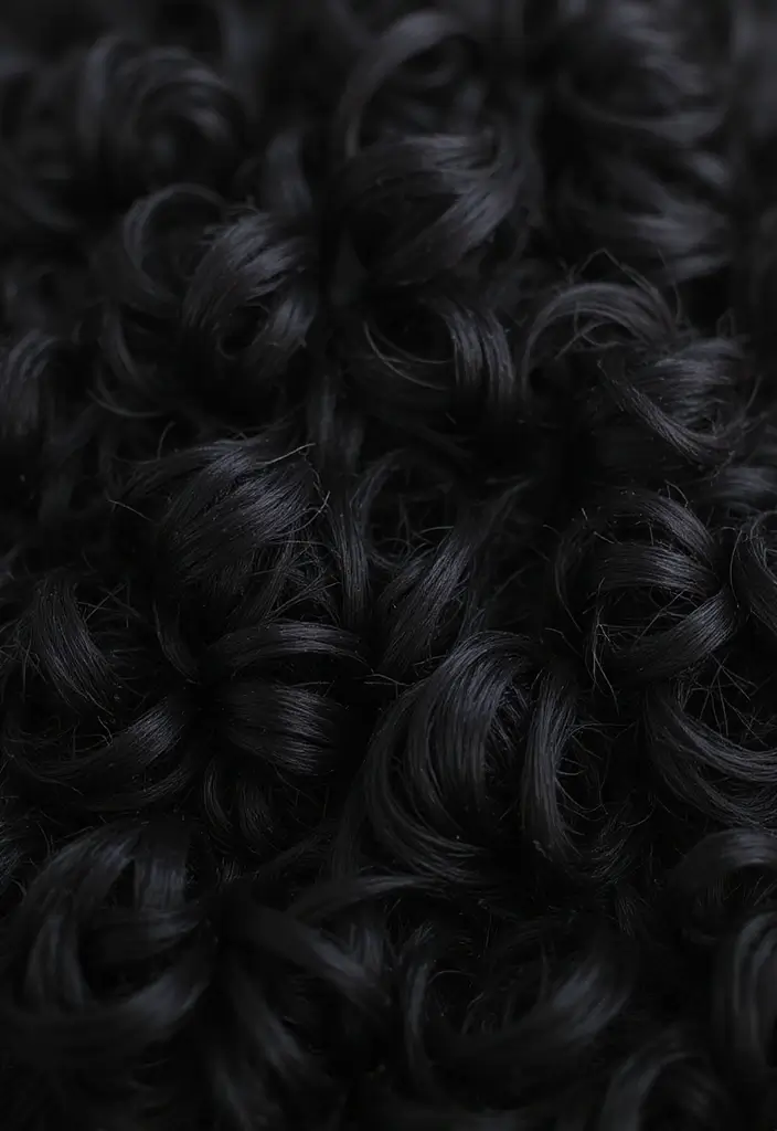 21 Curly Hair Color Ideas That'll Make You Want to Change Your Look ASAP! - 10. Midnight Black