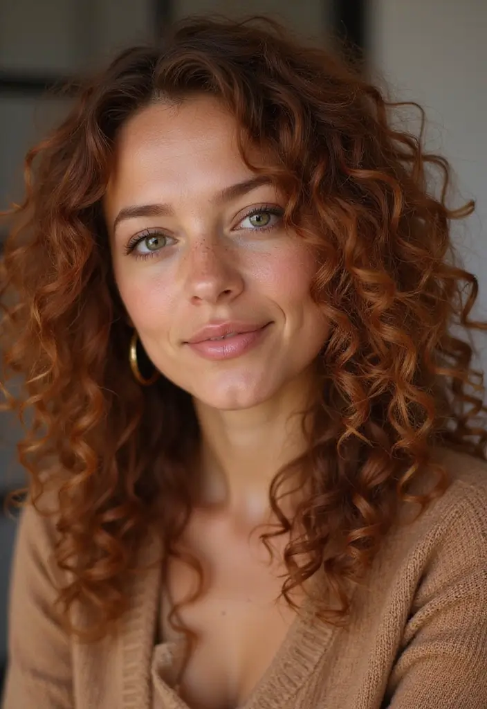 21 Curly Hair Color Ideas That'll Make You Want to Change Your Look ASAP! - 18. Warm Cinnamon