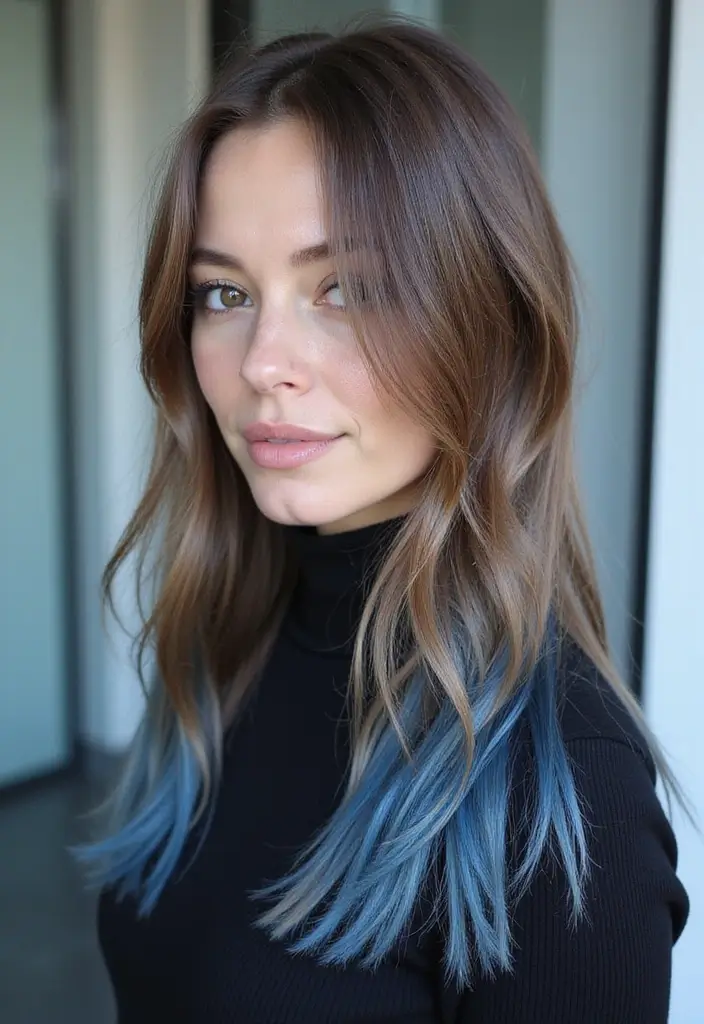 21 Light Brown Hair Color Ideas That Will Make You Want to Change Your Hair Today! - 16. Light Brown with Blue Undertones