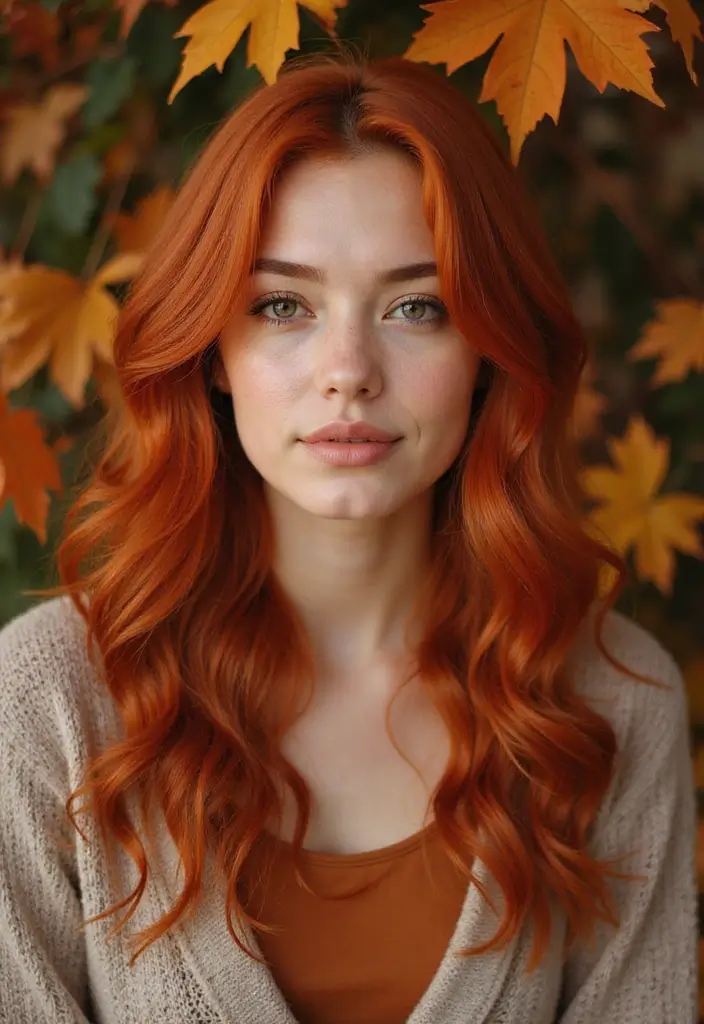 21 Warm Hair Color Ideas That Will Make You Fall in Love Again! - 1. Fiery Copper