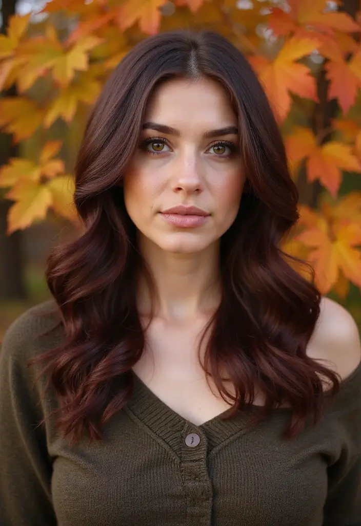 21 Warm Hair Color Ideas That Will Make You Fall in Love Again! - 8. Deep Mahogany