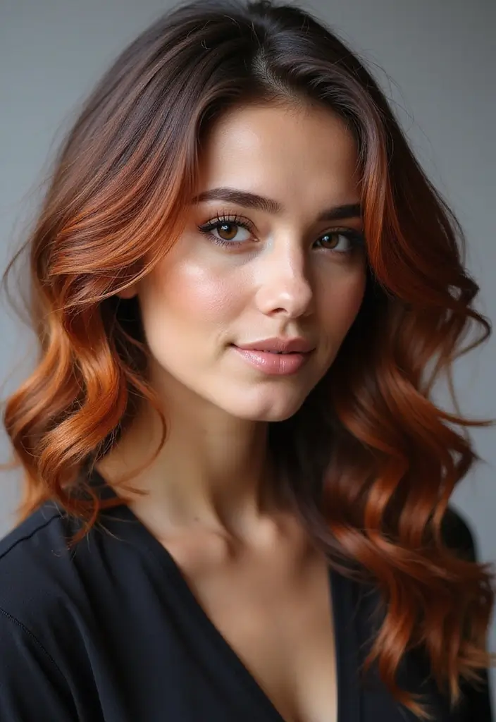 21 Natural Hair Color Ideas That Will Make You Reconsider Your Next Dye Job! - 7. Copper Highlights